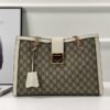 Gucci model number 211137 brown PVC white
