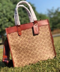 Coach top layer cowhide with PVC retro effect