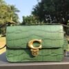 Coach dark green crocodile embossed Dionysus bag