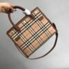 Burberry new mini Vintage check double handle Teller handbag.